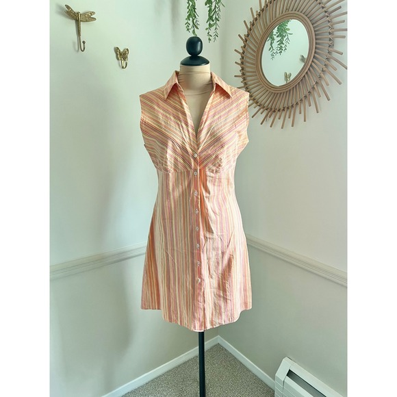 Vintage Dresses & Skirts - Vintage Y2K Street Code Striped Mini Dress